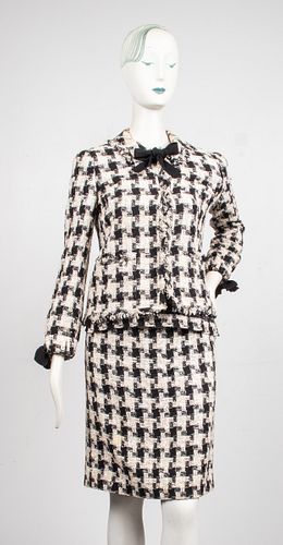 Chanel Tweed And Cashmere Three Piece Skirt Suit