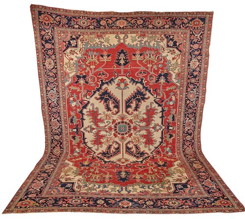 Heriz Carpet, Persia, ca. 1900; 13 ft. 9 in. x 10 ft.