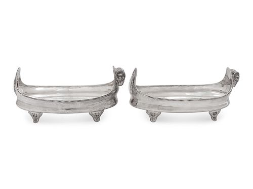 A Pair of Victorian Silver Serving Dishes