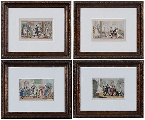 Four Thomas Rowlandson Prints