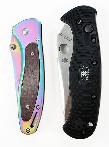 Two Tactical Knives: Spyderco and S&W