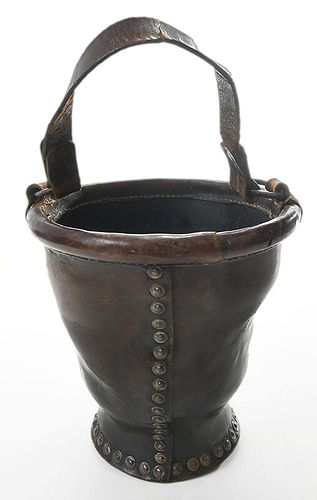 Early Leather Fire Bucket