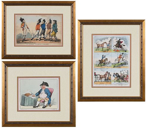 Three Thomas Rowlandson Prints