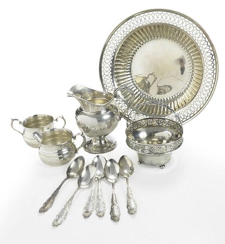 Eleven Sterling Table Items