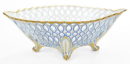 William Guérin Reticulated Porcelain Bowl 