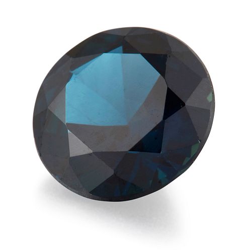 A LOOSE ROUND-CUT SAPPHIRE, estimated weight 1.06ct approxi