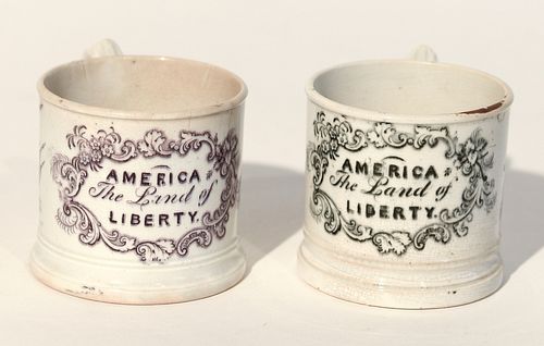 2 Child's Cups - America the Land of Liberty