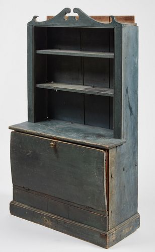 Child's Cupboard in Original Blue Paint