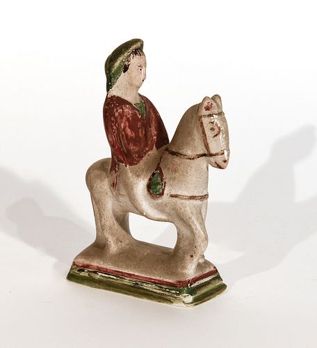 Chalkware Horse and Rider