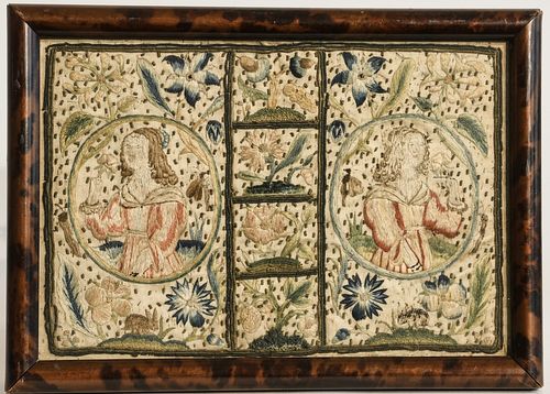 Early English Needlework Picture
