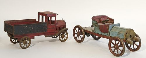 Pressed Steel Toy Truck and Car