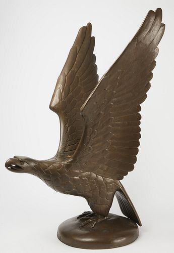 Large Carved and Painted Court House Eagle