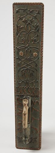 Mangle Board with Mermaid Dated 1773