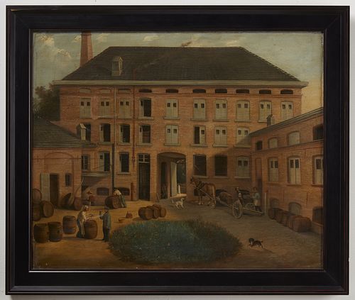 Factory Scene Painting - 19th century