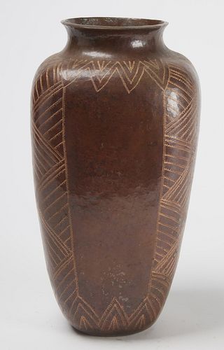 Abdon Punzo Hammered Copper Vase
