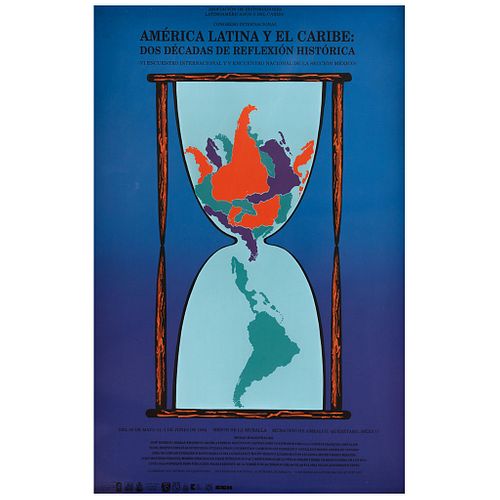 GUSTAVO AMÉZAGA, América Latina y el Caribe, Unsigned, Stamp from Wolfryd - Selway Projects, Serigraphy wihtout print number, 33.8 x 22" (86 x 56 cm)