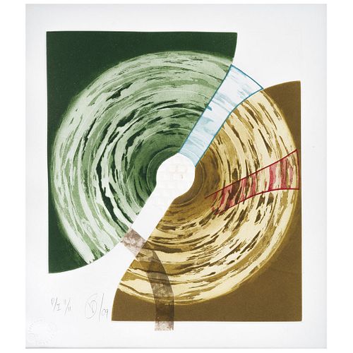 VÍCTOR GUADALAJARA, Untitled, Signed and dated 09, Aquatint etching and embossing P / I II / II, 12.2 x 10.2" (31 x 26 cm)