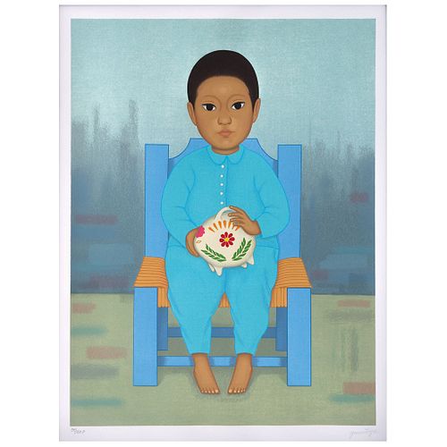 GUSTAVO MONTOYA, Untitled, from the series Niños Mexicanos, Signed, Serigraphy 39 / 250 P., 23.6 x 17.7" (60 x 45 cm)