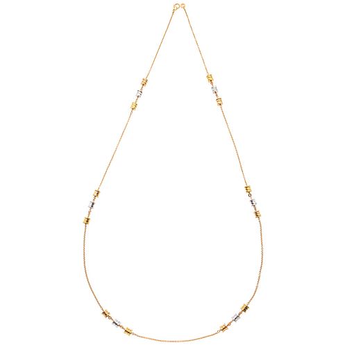 NECKLACE IN 18K ROSE, YELLOW AND WHITE GOLD FROM THE BVLGARI FIRM, B.ZERO1 COLLECTION 