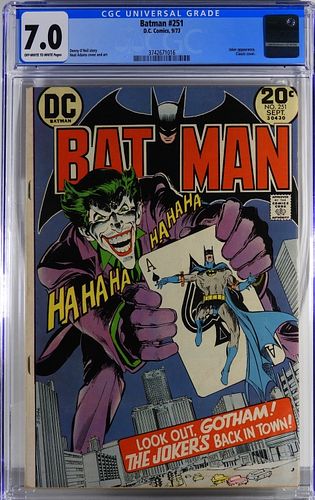 DC Comics Batman #251 CGC  sold at auction on 9th January | Bidsquare