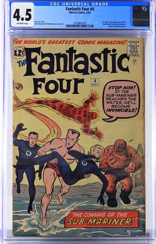 Marvel Comics Fantastic Four #4 CGC 4.5