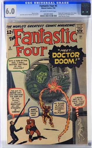 Marvel Comics Fantastic Four #5 CGC 6.0