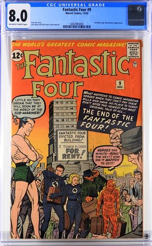 Marvel Comics Fantastic Four #9 CGC 8.0