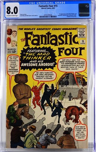 Marvel Comics Fantastic Four #15 CGC 8.0