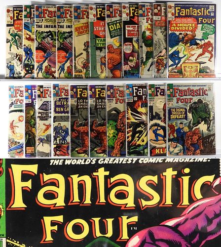 32PC Marvel Comics Fantastic Four #20-#89 Group