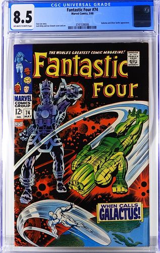 Marvel Comics Fantastic Four #74 CGC 8.5