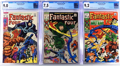 Marvel Comics Fantastic Four #82 #83 #89 CGC Group