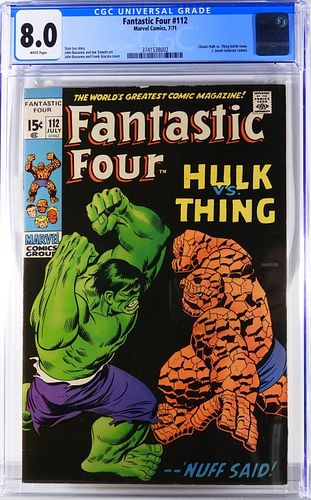 Marvel Comics Fantastic Four #112 CGC 8.0