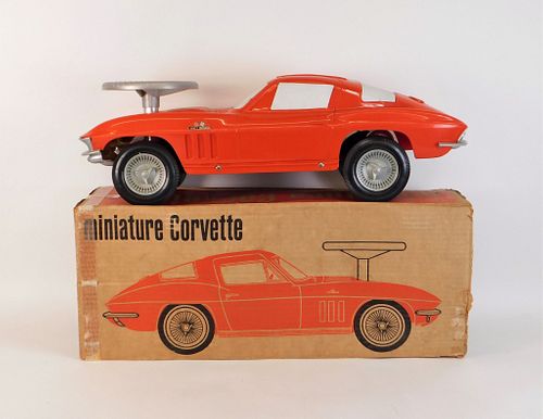 1966 Republic Tool Die Miniature Ride-On Corvette