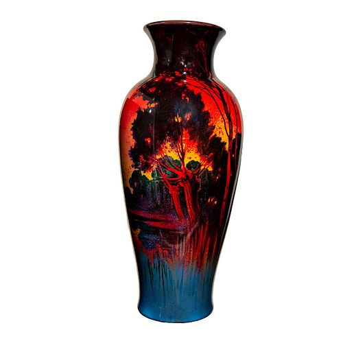 Royal Doulton Sung Flambe Exhibition Vase, Landscape