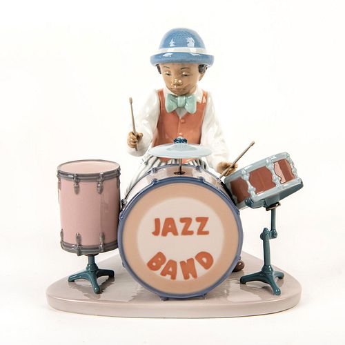 Jazz Drums 01005929 - Lladro Porcelain Figure