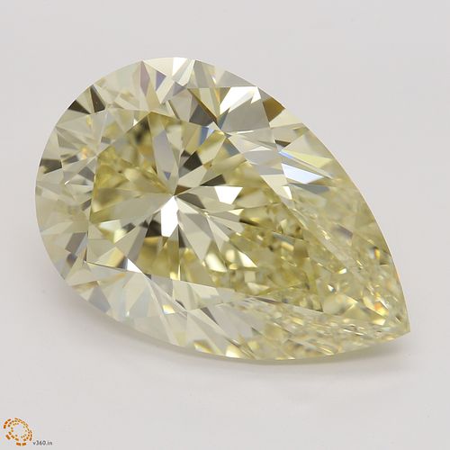 10.18 ct, Natural Fancy Light Brownish Yellow Even Color, VS1, Pear cut Diamond (GIA Graded), Unmounted, Appraised Value: $322,600 