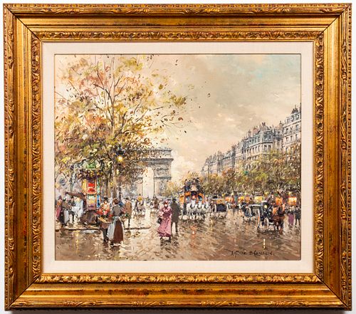 Antoine Blanchard "Arc de Triomphe" Oil on Canvas