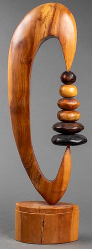 Louis Aiello "Yggdrasil" Carved Wood Sculpture