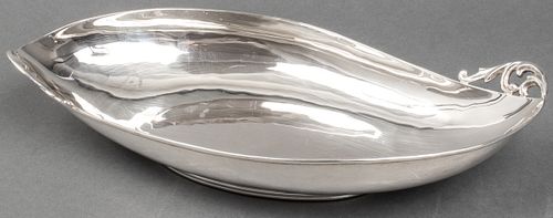 Mexican Sterling Silver Modern Lobed Serving Dish