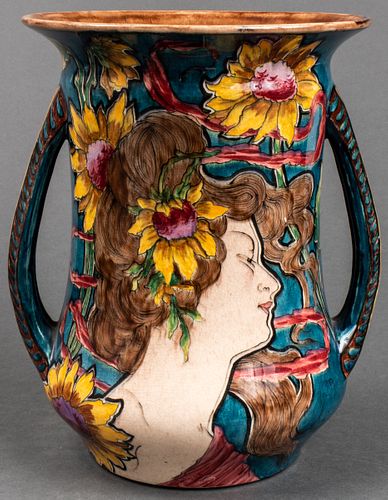 Royal Bonn Art Nouveau Pottery Vase