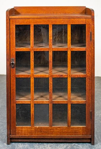 Gustav Stickley Arts & Crafts Single-Door Bookcase