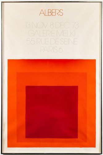 Josef Albers Galerie Melki Exhibition Poster, 1973