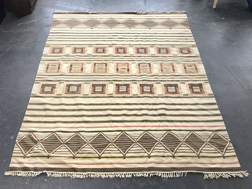 Geometric Woven Carpet 11' 7" x 8' 11"
