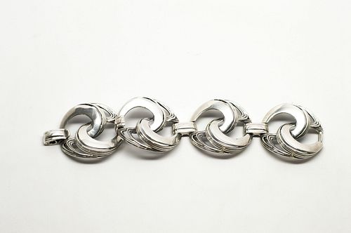 900 Solid Silver circularÂ  Bracelet