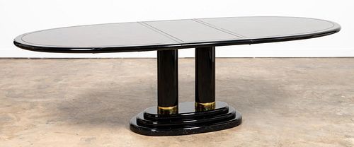 HENREDON ASIAN STYLE LACQUERED DINING TABLE