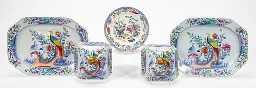 SPODE 'PHEASANT' COVERS & PLATTERS W/ PLATES, 6PC