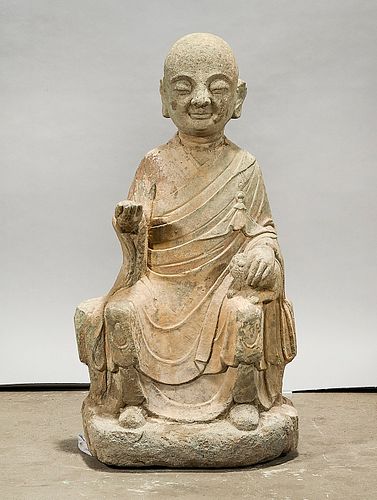 Chinese Stone Seated Figure