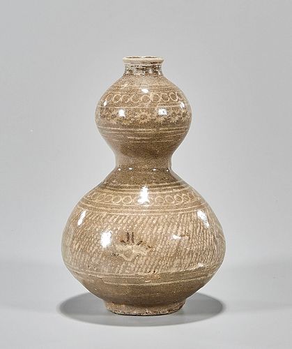 Korean Celadon Glazed Double Gourd Vase