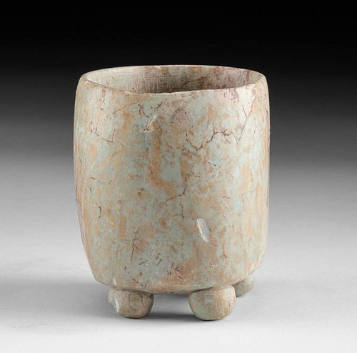 Teotihuacan Stone Footed Jar