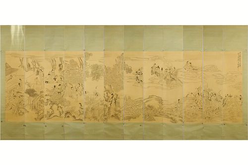12 Pieces of Chinese Figure Paintings, Zhang Daqian Mark